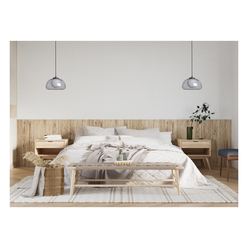 ITALUX - Suspension sur câble AINALE 1xG9/7W/230V noir/noir fumé