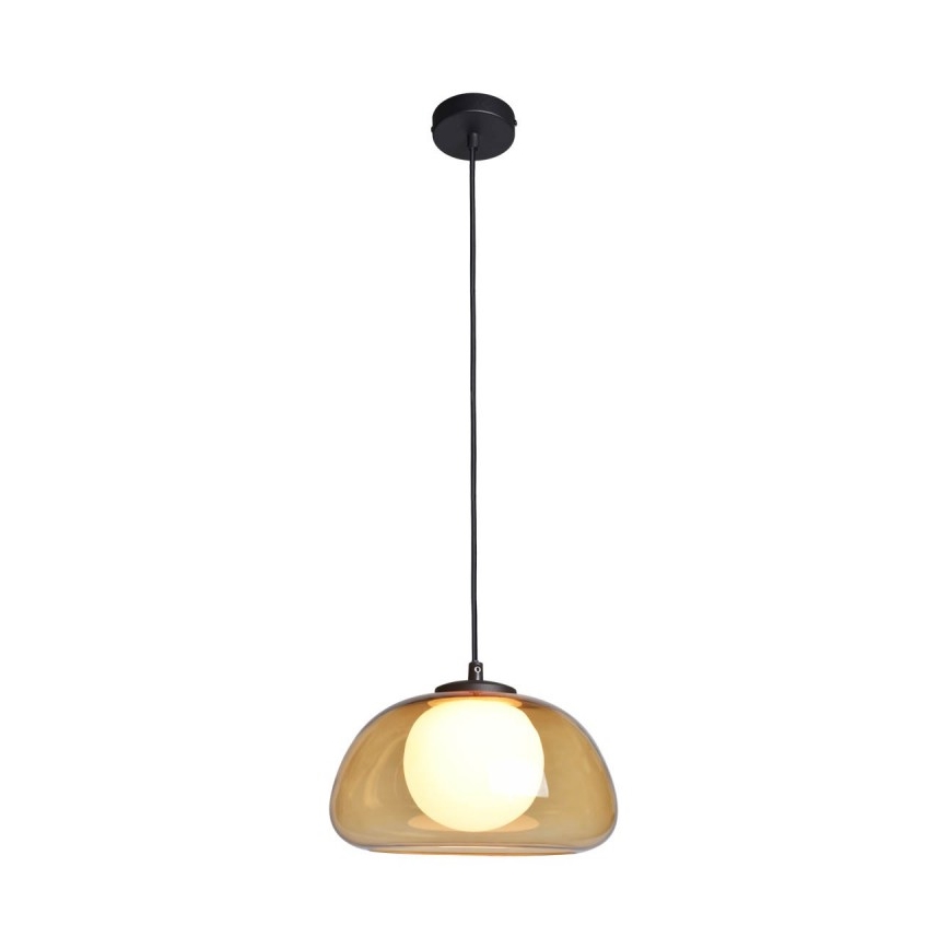 ITALUX - Suspension sur câble AINALE 1xG9/7W/230V noir/marron fumé