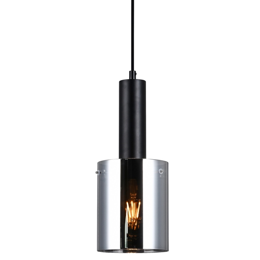 ITALUX - Suspension filaire SARDO 1xE27/40W/230V noir