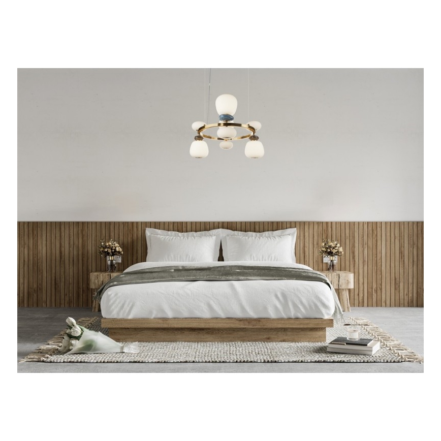 ITALUX - Suspension LED sur câble EVANS LED/33W/230V 3000K doré/bleu/marron