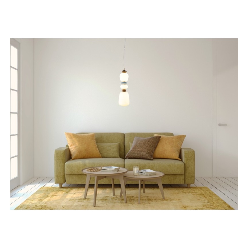 ITALUX - Suspension LED sur câble EVANS LED/19W/230V 3000K dorée/bleue/brune
