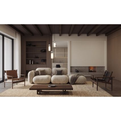 ITALUX - Suspension sur câble SANTOS 3xG9/40W/230V noir