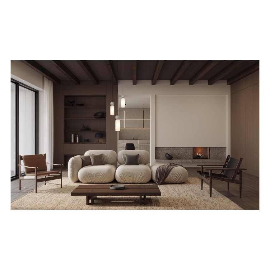 ITALUX - Suspension sur câble SANTOS 3xG9/40W/230V noir