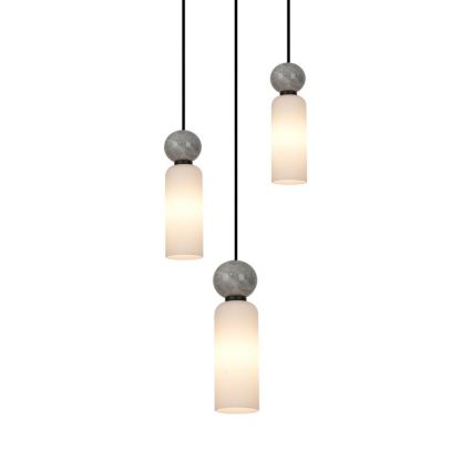 ITALUX - Suspension sur câble SANTOS 3xG9/40W/230V noir