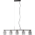 ITALUX - Suspension à câble SIMONA 5xE14/40W/230V noir/or