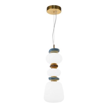 ITALUX - Suspension EVANS LED sur câble 15W/230V 3000K doré/bleu