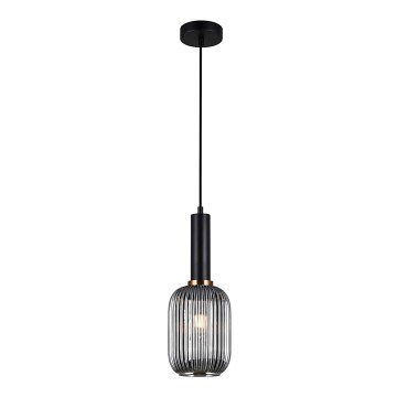 ITALUX - Suspension filaire ANTIOLA 1xE27/40W/230V d. 15 cm noir