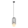 ITALUX - Suspension filaire MATTY 1xE27/40W/230V 100 cm noir