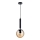 ITALUX - Suspension filaire RAVENA 1xE27/10W/230V noir