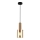 ITALUX - Suspension filaire SARDO 1xE27/40W/230V noir/laiton