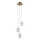 ITALUX - Suspension LED sur câble ALANI, 3x LED de 5 W, 230 V, 3000 K, finition dorée