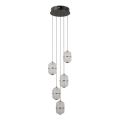 ITALUX - Suspension LED sur câble ALANI 5xLED/5,6W/230V 3000K noir/doré