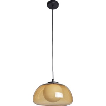 ITALUX - Suspension sur câble AINALE 1xG9/7W/230V noir/marron fumé