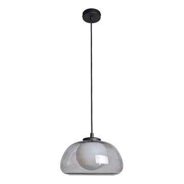 ITALUX - Suspension sur câble AINALE 1xG9/7W/230V noir/noir fumé
