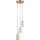 ITALUX - Suspension sur câble ALMA 3xE27/40W/230V dorée