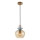 ITALUX - Suspension sur câble FANDA 1xE27/40W/230V doré/beige fumé