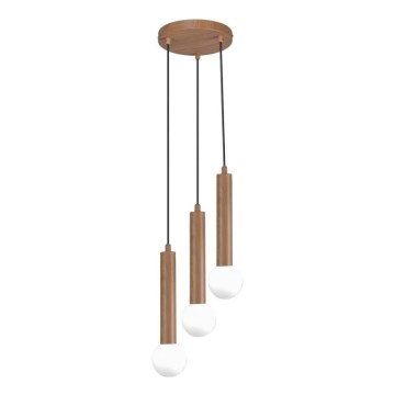 ITALUX - Suspension sur câble FILANO 3xG9/5W/230V marron