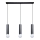 ITALUX - Suspension sur câble MACERA 3xE27/40W/230V noire