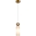 ITALUX - Suspension sur câble SANTOS 1xG9/40W/230V dorée