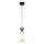 ITALUX - Suspension sur câble SANTOS 1xG9/40W/230V noire