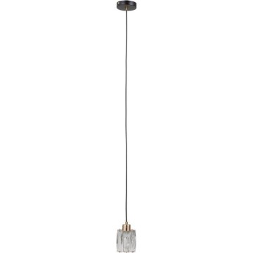 ITALUX - Suspension sur câble TORNO 1xE14/40W/230V noir/doré