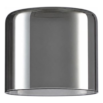 ITALUX - Verre de rechange pour lustre SANTIA E27, Ø 12 cm, noir fumé