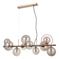 ITALUX - Verre de rechange pour suspension et applique murale CANELLO G9 d. 11 cm marron