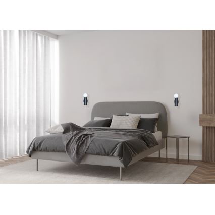 ITALUX - Applique murale MACERA 1xE27/40W/230V noire