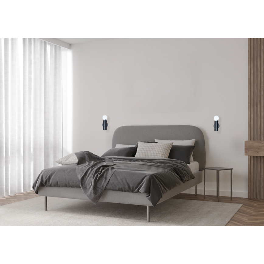 ITALUX - Applique murale MACERA 1xE27/40W/230V noire