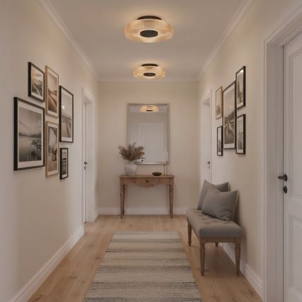 ITALUX - Plafonnier LED PASSO LED/8W/230V 3000K Ø 25 cm beige fumé