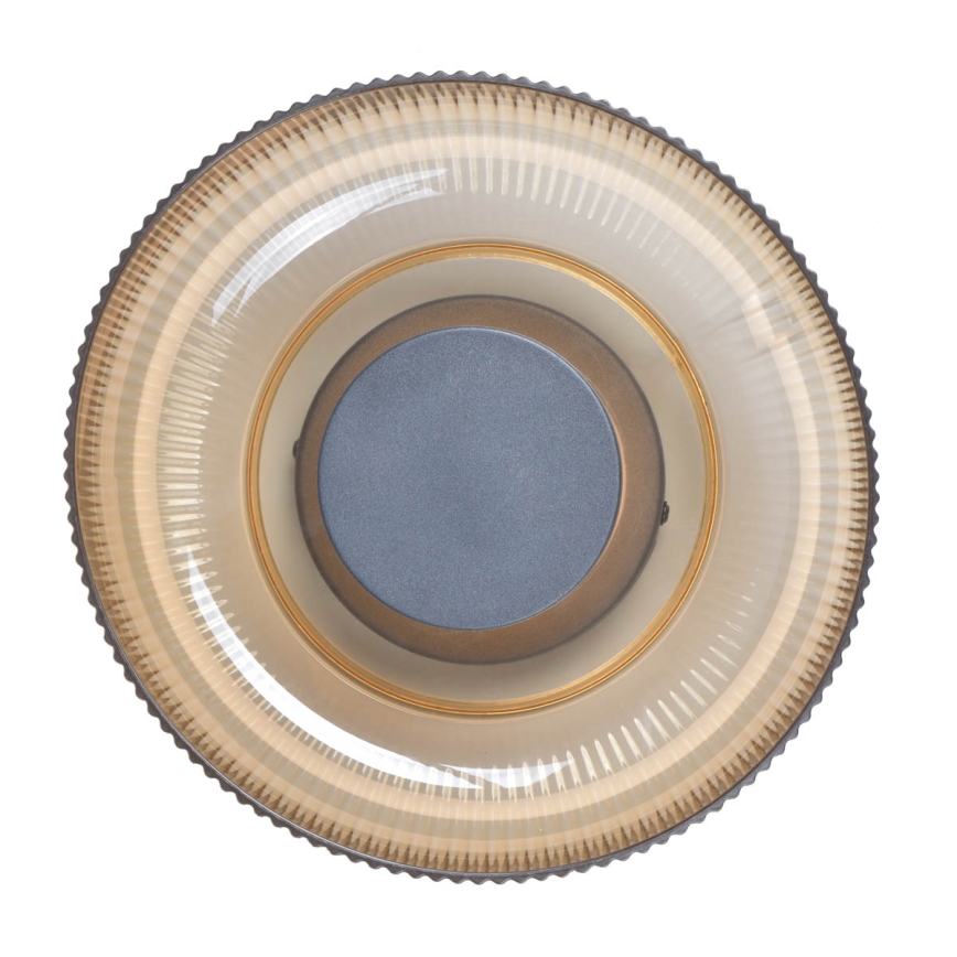 ITALUX - Plafonnier LED PASSO LED/8W/230V 3000K Ø 25 cm beige fumé