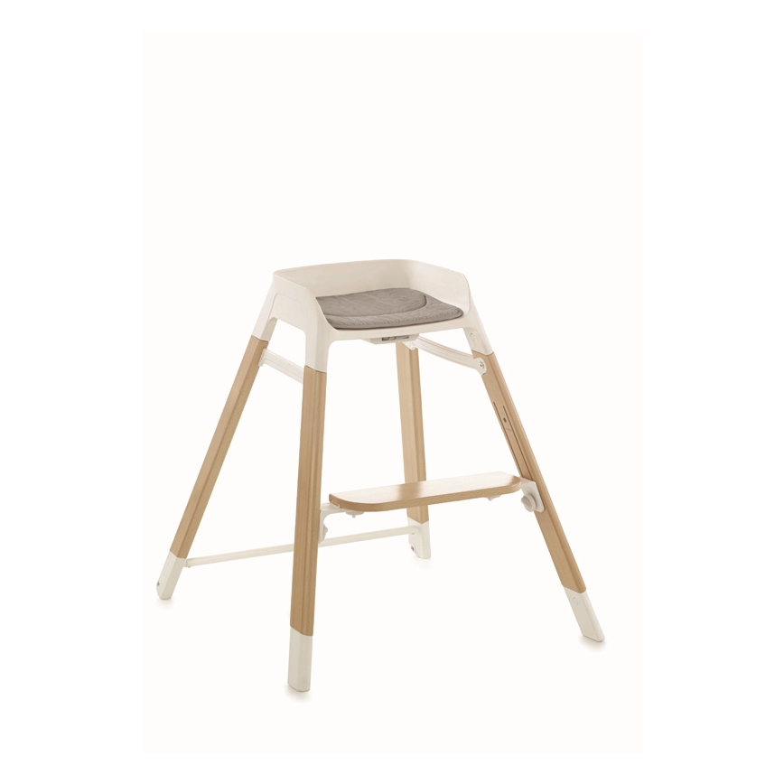 Jané - Chaise de repas pour enfants 3en1 grise WOODY
