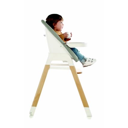 Jané - Chaise de repas pour enfants 3en1 grise WOODY