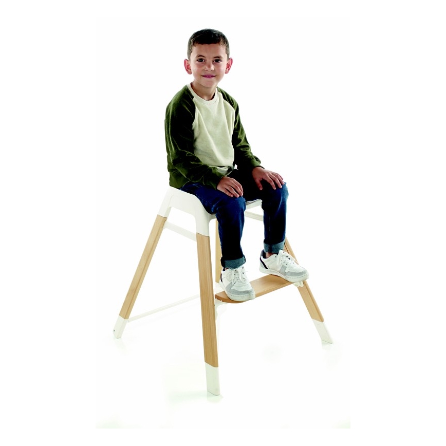 Jané - Chaise de repas pour enfants 3en1 grise WOODY