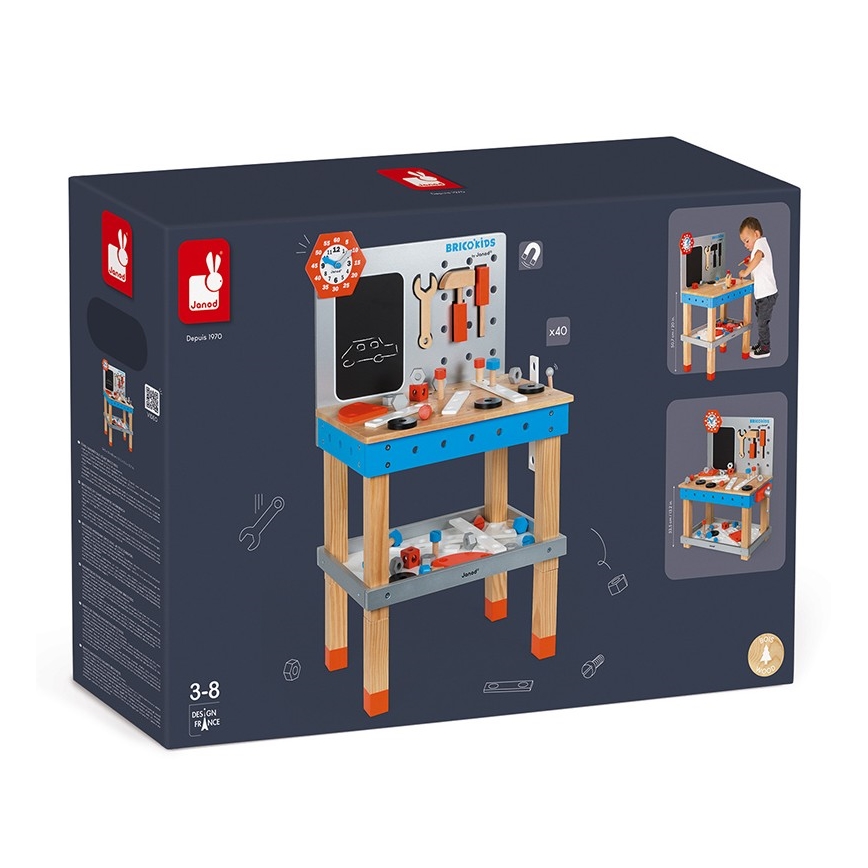 Janod - Atelier pour enfant avec outils BRICOKIDS