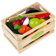 Janod - Boîte en bois avec fruits et légumes