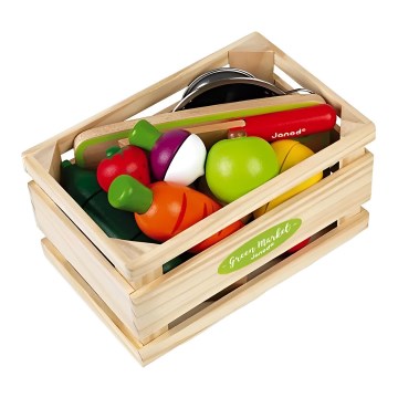 Janod - Boîte en bois avec fruits et légumes