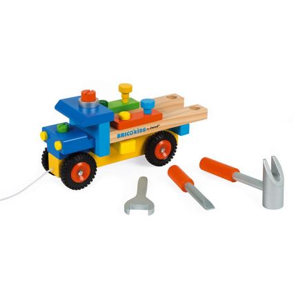 Janod - Camion en bois avec outils BRICOKIDS