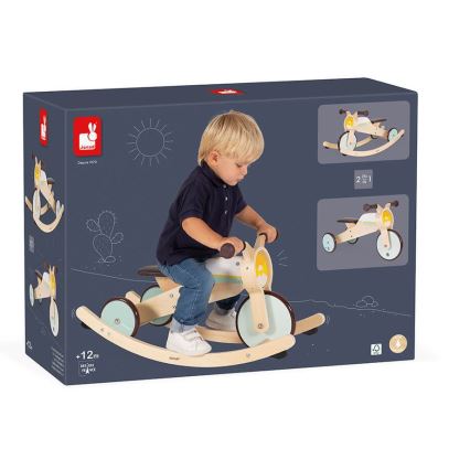 Janod - Enfant draisienne en bois 2en1