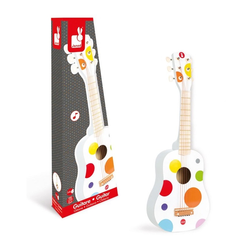 Janod - Guitare pour enfant CONFETTI 6 cordes