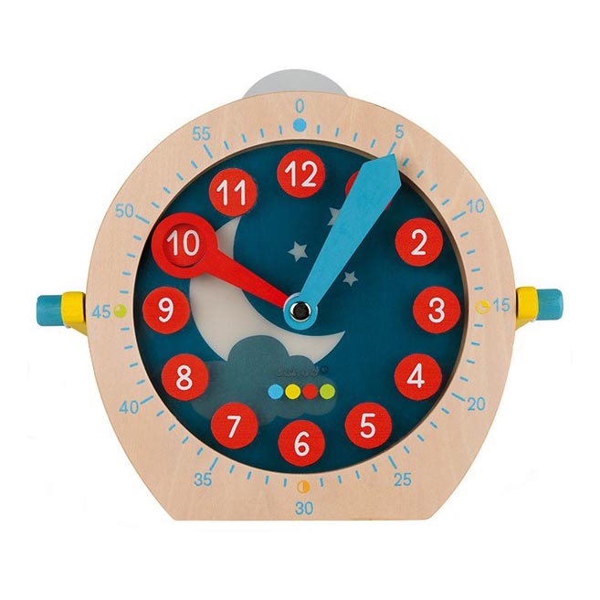 Janod - Horloge en bois pour enfant LEARNING TOYS