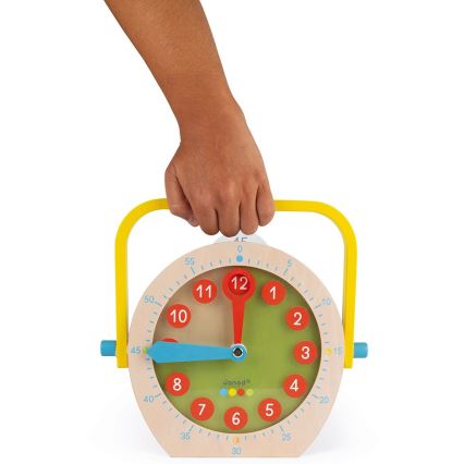 Janod - Horloge en bois pour enfant LEARNING TOYS