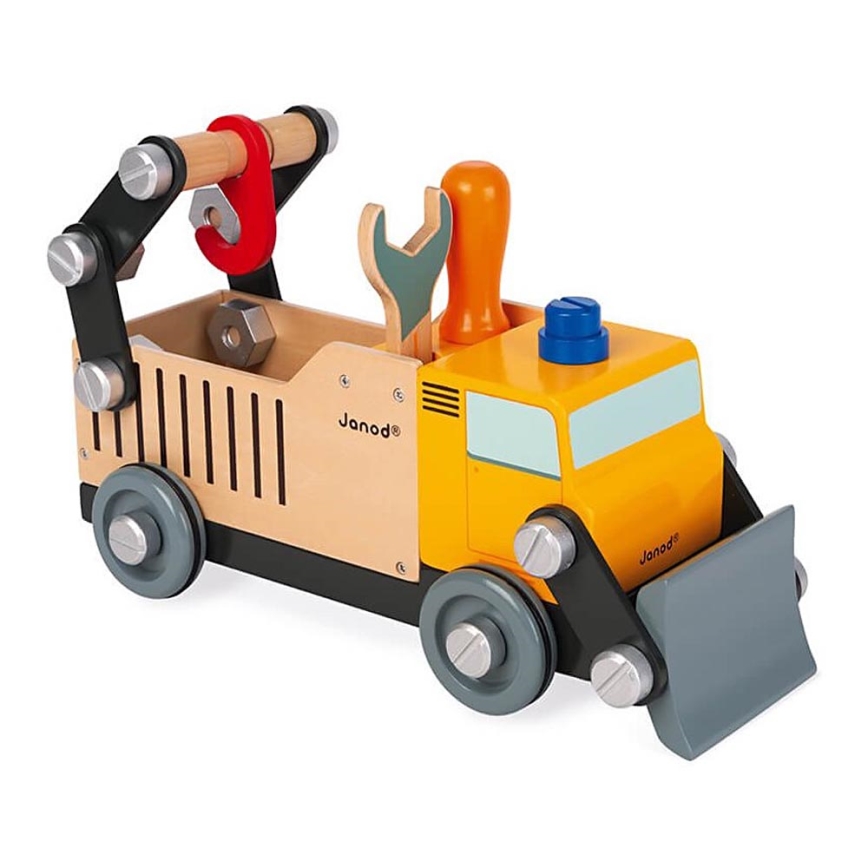 Janod - Jeu de construction en bois BRICOKIDS camion