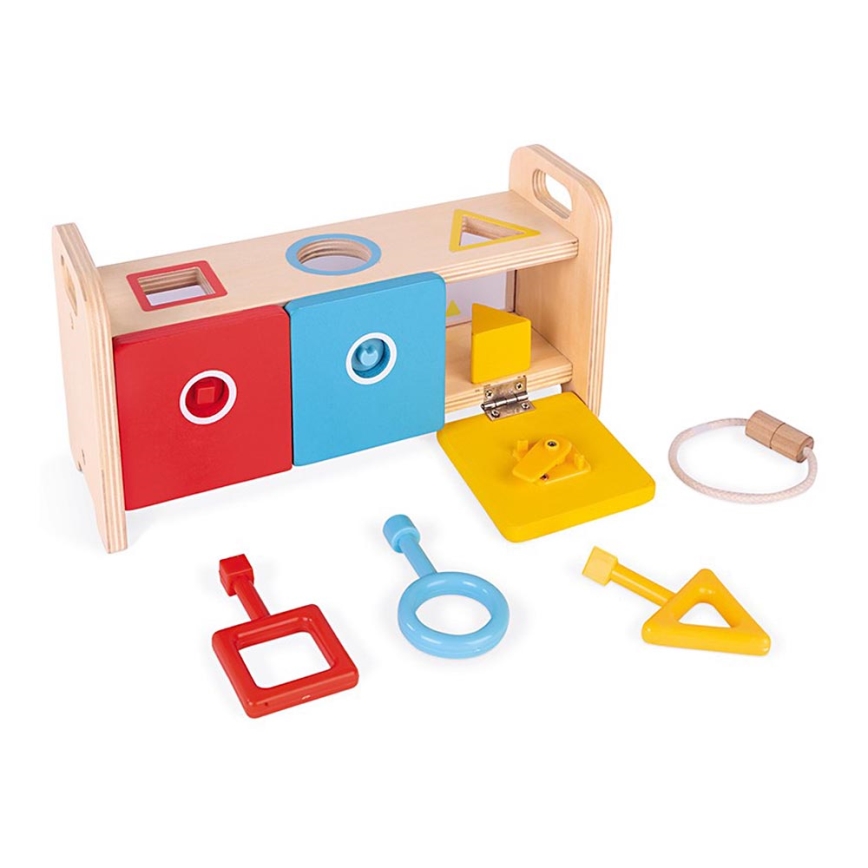 Janod - Jouet interactif en bois MONTESSORI 10 pcs