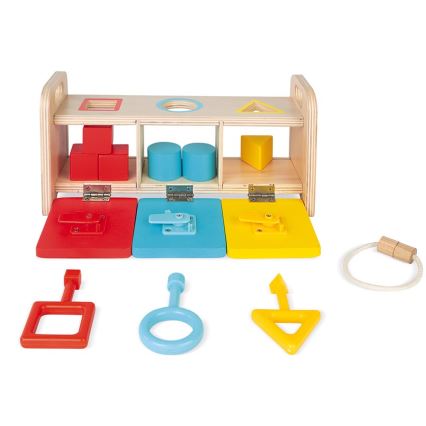 Janod - Jouet interactif en bois MONTESSORI 10 pcs