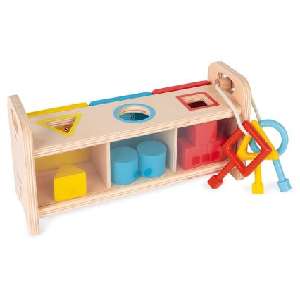 Janod - Jouet interactif en bois MONTESSORI 10 pcs