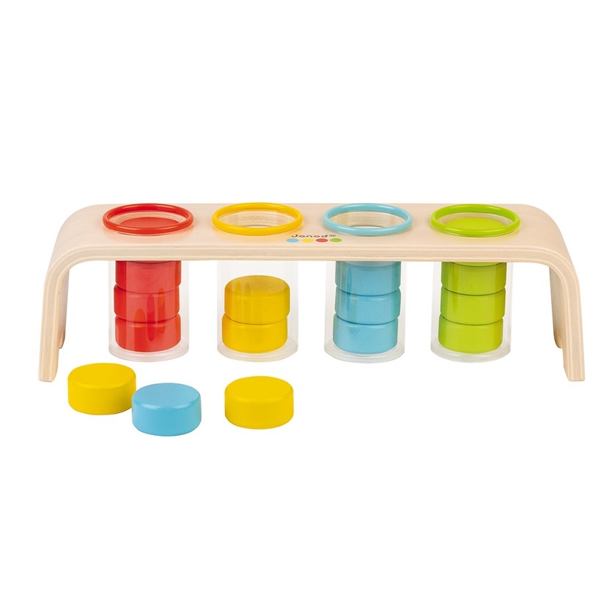 Janod - Jouet interactif en bois MONTESSORI 22 pcs