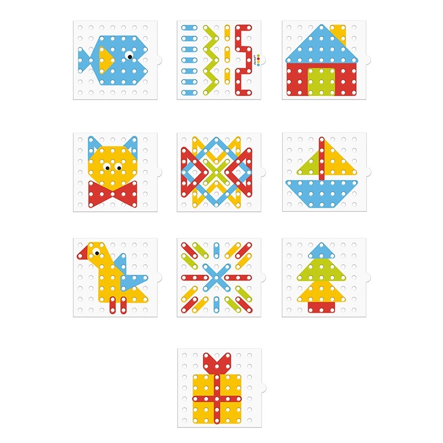 Janod - Mosaïque interactive en bois MONTESSORI
