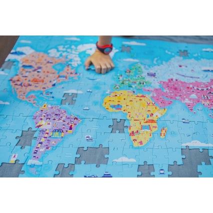 Janod - Puzzle éducatif pour enfant 350 pcs monde