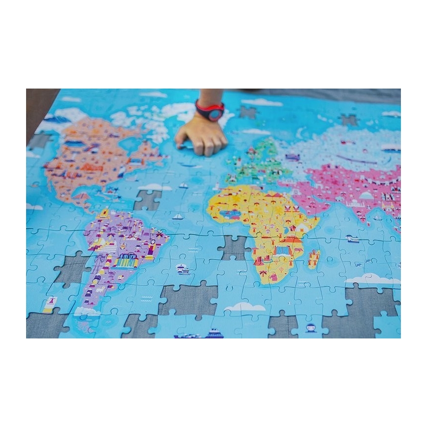 Janod - Puzzle éducatif pour enfant 350 pcs monde
